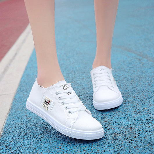 Zapatillas de Lona Blancas Estilo Harajuku para Estudiantes - Tendencia Coreana - Image 6