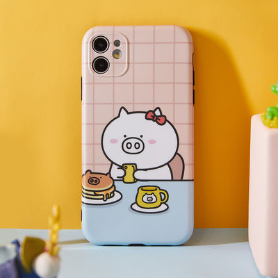 Funda para iPhone Pareja de Cerditos Mágicos - Diseño Cartoon Adorable - Image 9