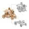 Puzzle 3D de Madera - Modelo Educativo para Armar