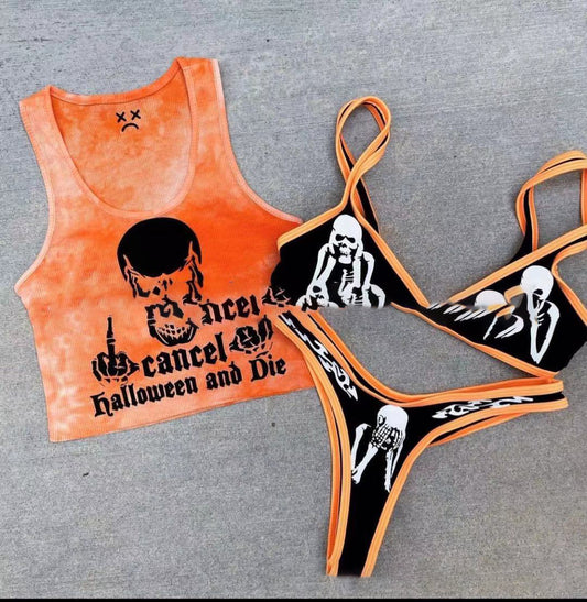 Bikini Deportivo Estilo Europeo con Diseño Atrevido y Divertido
