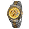 Men's Elegant Retro Luminous Dark Pattern Mechanical Watch