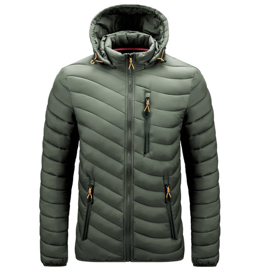Chaqueta Acolchada para Hombre con Capucha Desmontable - Image 14