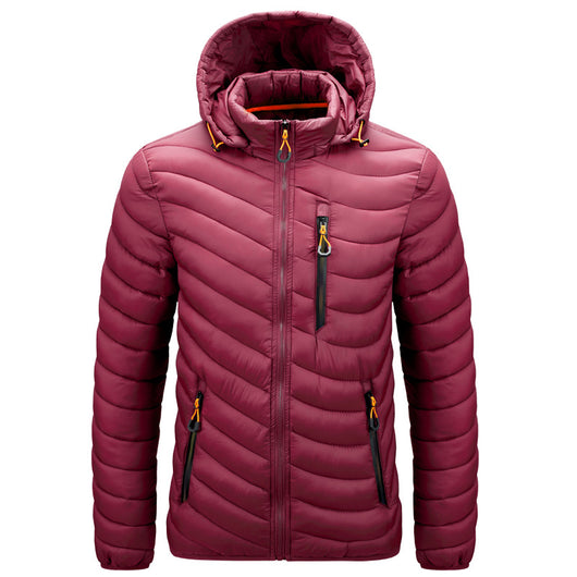 Chaqueta Acolchada para Hombre con Capucha Desmontable - Image 4