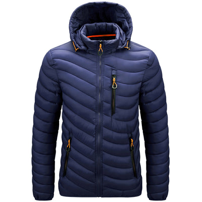 Chaqueta Acolchada para Hombre con Capucha Desmontable - Image 5