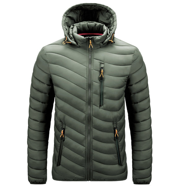 Chaqueta Acolchada para Hombre con Capucha Desmontable
