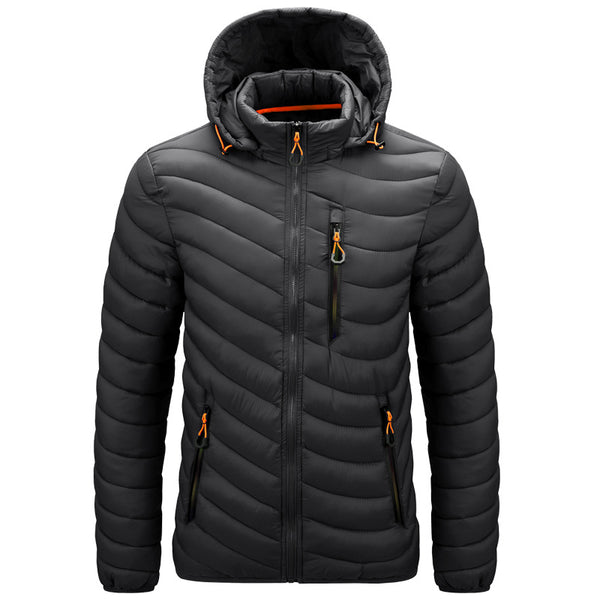 Chaqueta Acolchada para Hombre con Capucha Desmontable - Image 7