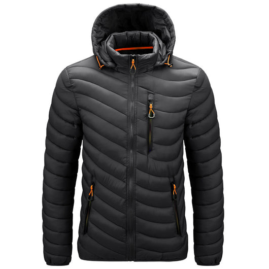 Chaqueta Acolchada para Hombre con Capucha Desmontable - Image 7