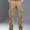Pantalones de Trabajo Casual Hombre Algodón Puro Múltiples Bolsillos Primavera Otoño