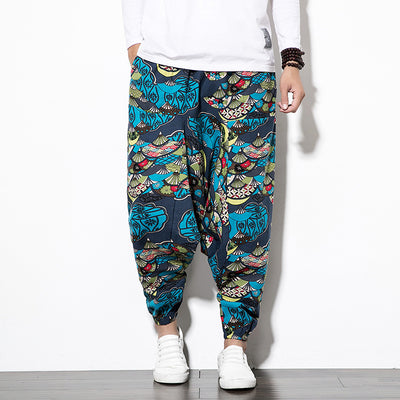 Pantalones Casuales de Algodón y Lino Estilo Chino - Corte Relajado Hip-Hop Tallas Grandes - Image 12