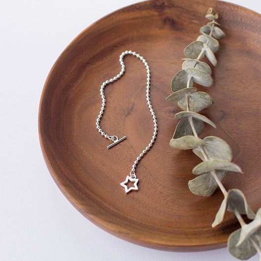 Pulsera de Plata Estilo Coreano con Estrella de Cinco Puntas - Image 3