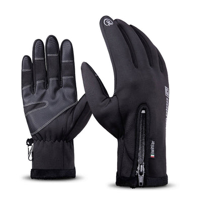 Guantes de Escalada Térmicos Impermeables al Viento con Forro Polar de Dedo Completo - Image 9