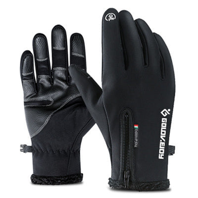 Guantes de Escalada Térmicos Impermeables al Viento con Forro Polar de Dedo Completo - Image 8