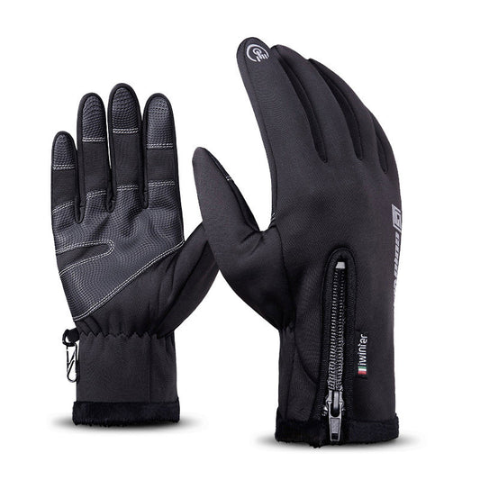 Guantes de Escalada Térmicos Impermeables al Viento con Forro Polar de Dedo Completo - Image 2