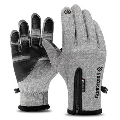 Guantes de Escalada Térmicos Impermeables al Viento con Forro Polar de Dedo Completo - Image 6