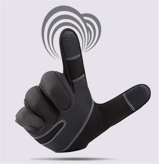 Guantes de Escalada Térmicos Impermeables al Viento con Forro Polar de Dedo Completo - Image 4