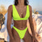 Bikini Deportivo de Colores Neón - Diseño Moderno y Atrevido