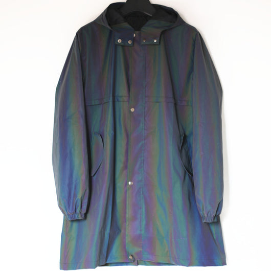 Capa Cortaviento Reflectante Holográfica Impermeable Talla Grande - Image 9