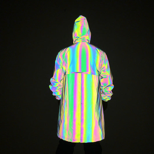 Capa Cortaviento Reflectante Holográfica Impermeable Talla Grande - Image 11