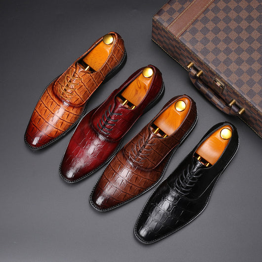 Zapatos de Cuero Casual Británico para Hombre - Image 12