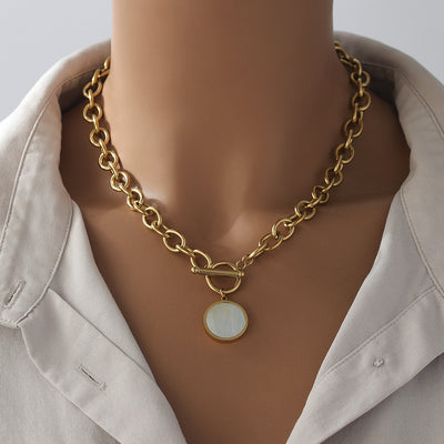 Collar Cadena Fritillaria con Broche de Clavícula - Elegancia y Temperamento para Mujer - Image 2