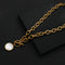 Collar Cadena Fritillaria con Broche de Clavícula - Elegancia y Temperamento para Mujer