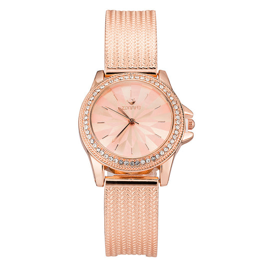 Juego de Reloj Pulsera Acero Inoxidable Goddess - Set de 3 Piezas en Caja Regalo