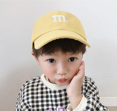 Gorra de Béisbol Infantil con Letra M Bordada - Algodón Primavera y Otoño - Image 14