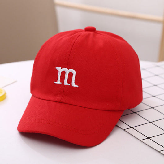 Gorra de Béisbol Infantil con Letra M Bordada - Algodón Primavera y Otoño - Image 6