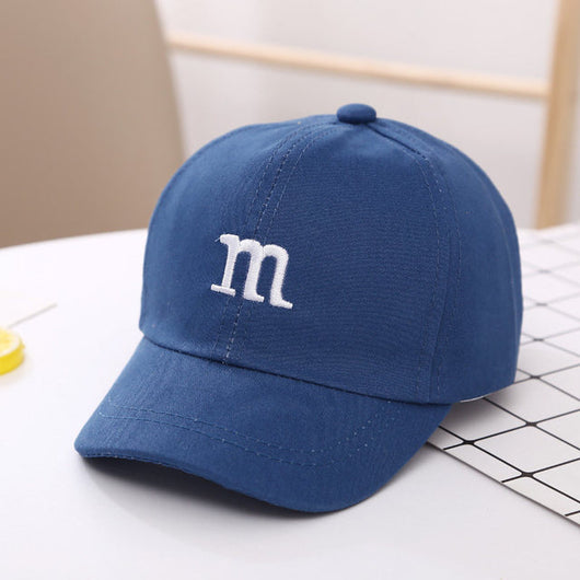 Gorra de Béisbol Infantil con Letra M Bordada - Algodón Primavera y Otoño - Image 8