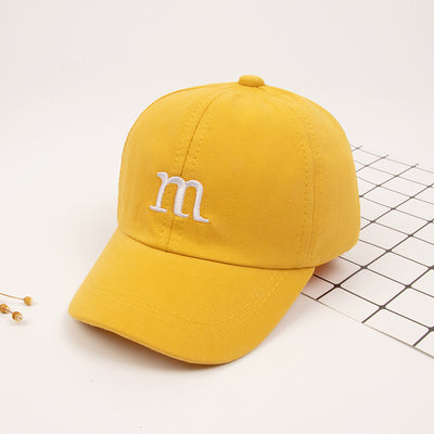 Gorra de Béisbol Infantil con Letra M Bordada - Algodón Primavera y Otoño - Image 10