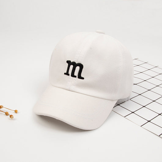 Gorra de Béisbol Infantil con Letra M Bordada - Algodón Primavera y Otoño - Image 11