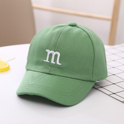 Gorra de Béisbol Infantil con Letra M Bordada - Algodón Primavera y Otoño - Image 12