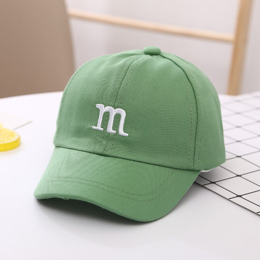 Gorra de Béisbol Infantil con Letra M Bordada - Algodón Primavera y Otoño - Image 12