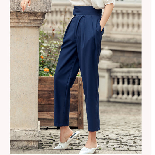 Pantalón Carrot Cintura Alta Reductor con Pliegues Profesionales - Image 2