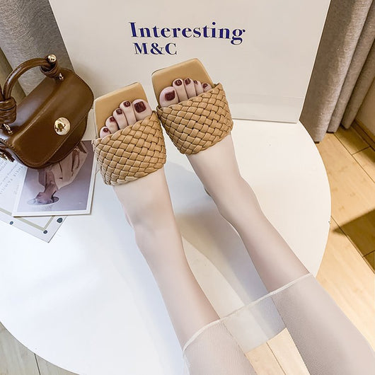 Sandalias Tejidas de Playa para Mujer - Estilo Moderno Talla Grande - Image 10