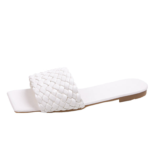 Sandalias Tejidas de Playa para Mujer - Estilo Moderno Talla Grande - Image 2
