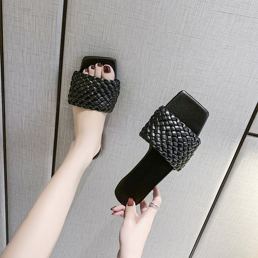 Sandalias Tejidas de Playa para Mujer - Estilo Moderno Talla Grande - Image 7