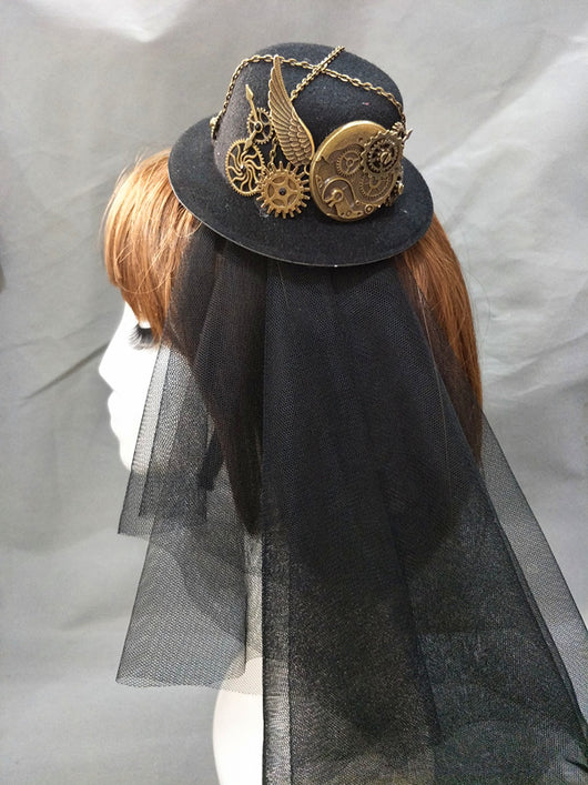 Sombrero Steampunk Vintage con Engranajes - Accesorio de Fiesta y Lolita - Image 11