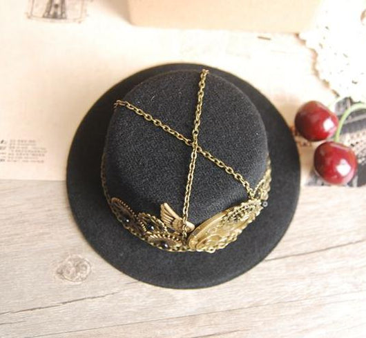 Sombrero Steampunk Vintage con Engranajes - Accesorio de Fiesta y Lolita - Image 9