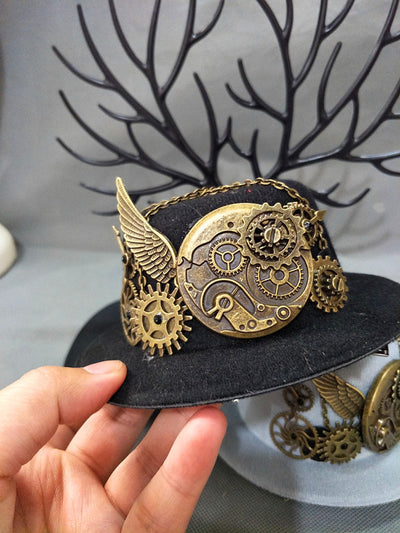 Sombrero Steampunk Vintage con Engranajes - Accesorio de Fiesta y Lolita - Image 10