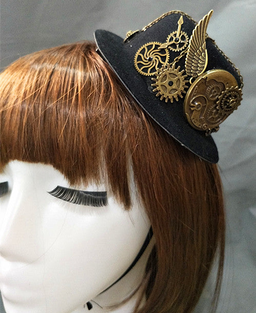 Sombrero Steampunk Vintage con Engranajes - Accesorio de Fiesta y Lolita - Image 3