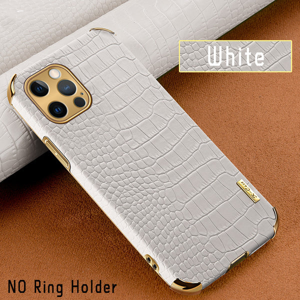 Funda iPhone Patrón Cocodrilo - Protección Premium