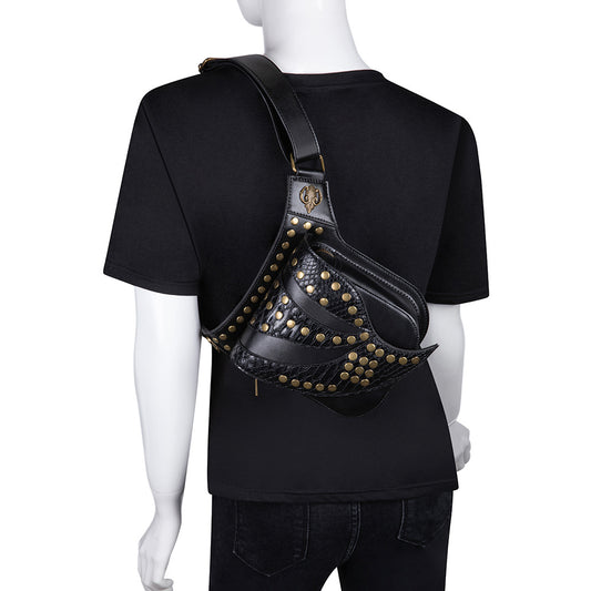 Bolsa Mensajero Locomotora Steampunk - Estilo Industrial Vintage - Image 2