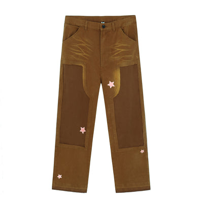 Pantalones Vaqueros Tie-Dye Hombre Rectos Sueltos Estilo Coreano Tendencia Urbana - Image 9