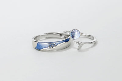 Anillos de Plata Ajustables para Parejas - Diseño Minimalista Japonés - Image 2