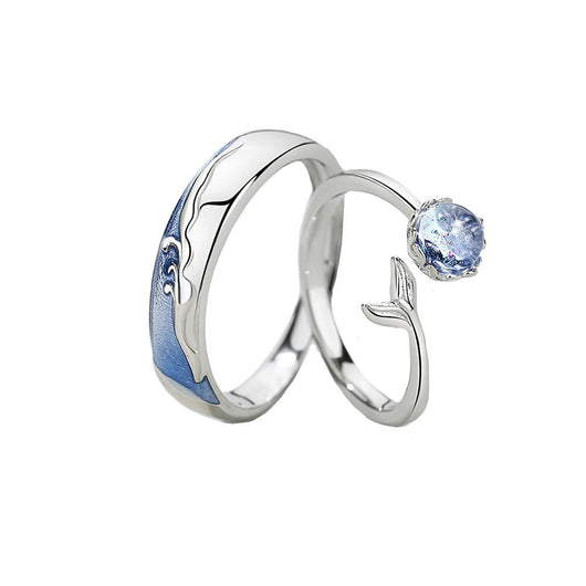 Anillos de Plata Ajustables para Parejas - Diseño Minimalista Japonés