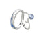 Anillos de Plata Ajustables para Parejas - Diseño Minimalista Japonés