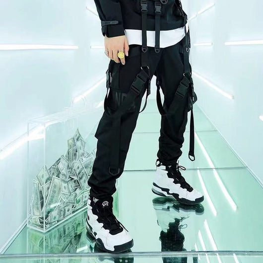 Pantalones Funcionales Overol Guochao Streamer - Tendencia Urbana Hombre - Image 8