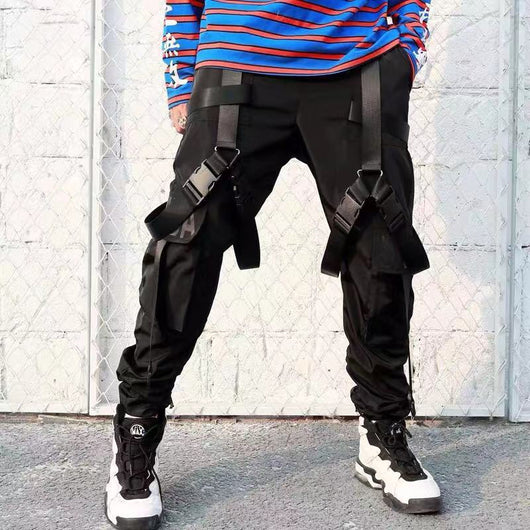 Pantalones Funcionales Overol Guochao Streamer - Tendencia Urbana Hombre - Image 9