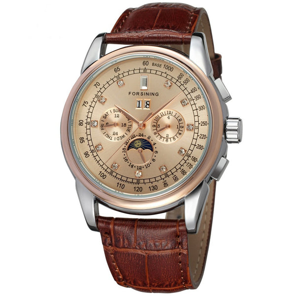 Reloj Automático Tourbillon Shanghai Movement con Fases Lunares